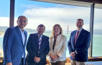 Consul General Dr. T.V. Nagendra Prasad had a fruitful interaction with Ms. Jennifer Larson, Acting Deputy Assistant Secretary of State (DAS) and Mr. Jonathan Baas, Economic Officer, India Desk in San Francisco. They reviewed India-US economic relations and ways to further strengthen trade and investment relations. Ms. Larson and Mr. Baas also participated at ‘Purab Fest’ organized by the Consulate General of India San Francisco and Cupertino Bhubaneswar Sister City.